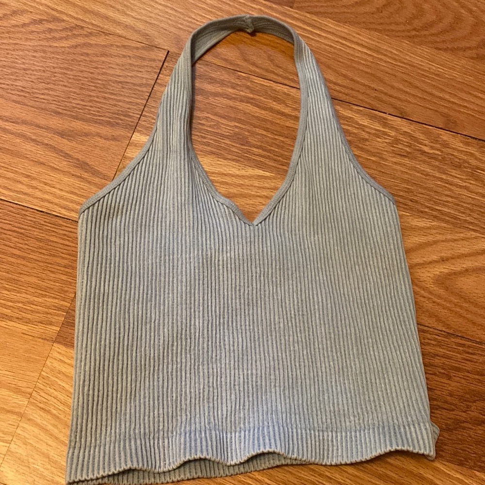 Blue halter tank